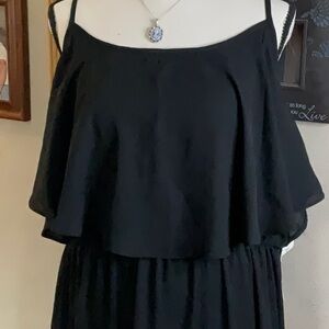 Maxi Dress - Black, Aqua, Peach NWT